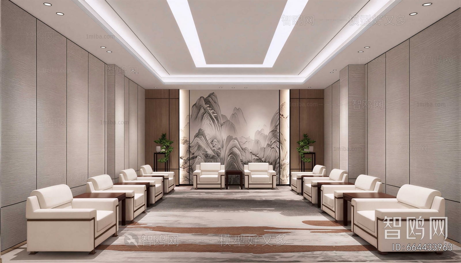 New Chinese Style Reception Room