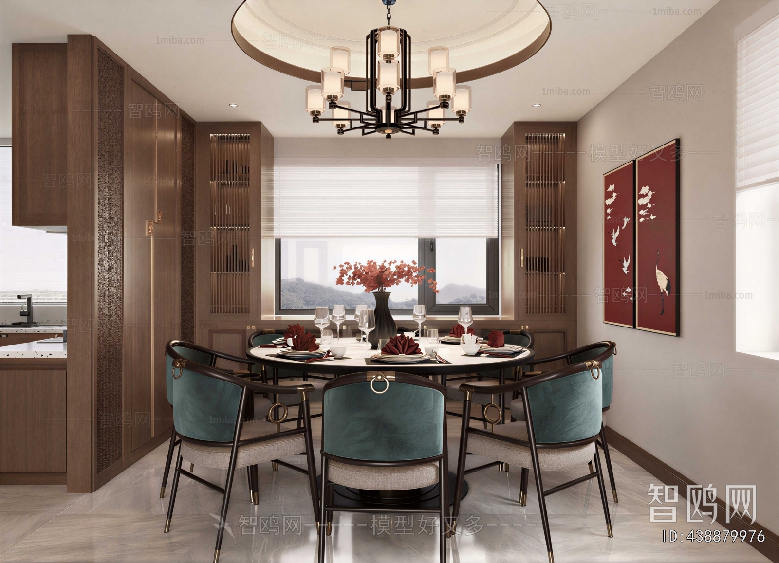 New Chinese Style Dining Room