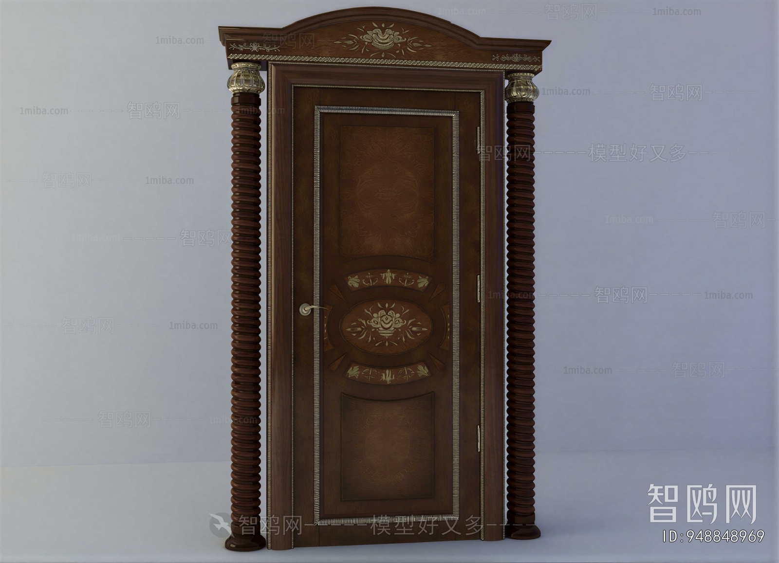 Simple European Style Single Door