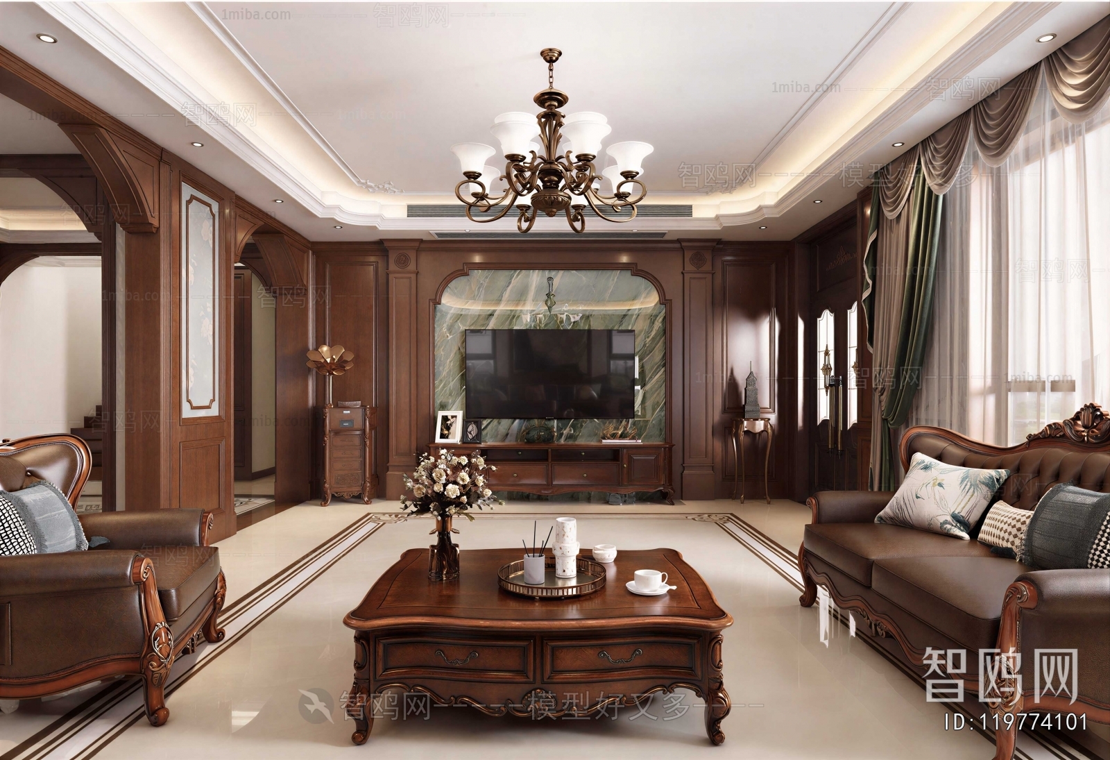American Style A Living Room