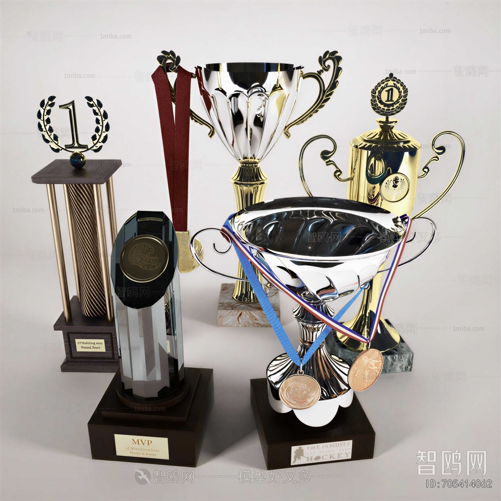 Modern Flag/badge/trophy/certificate