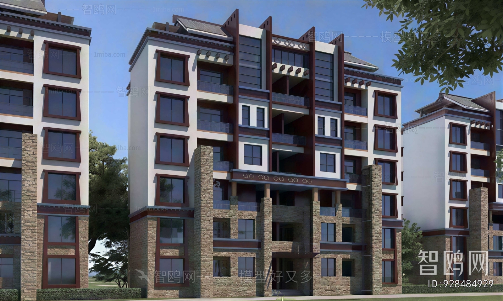New Chinese Style Residential Building