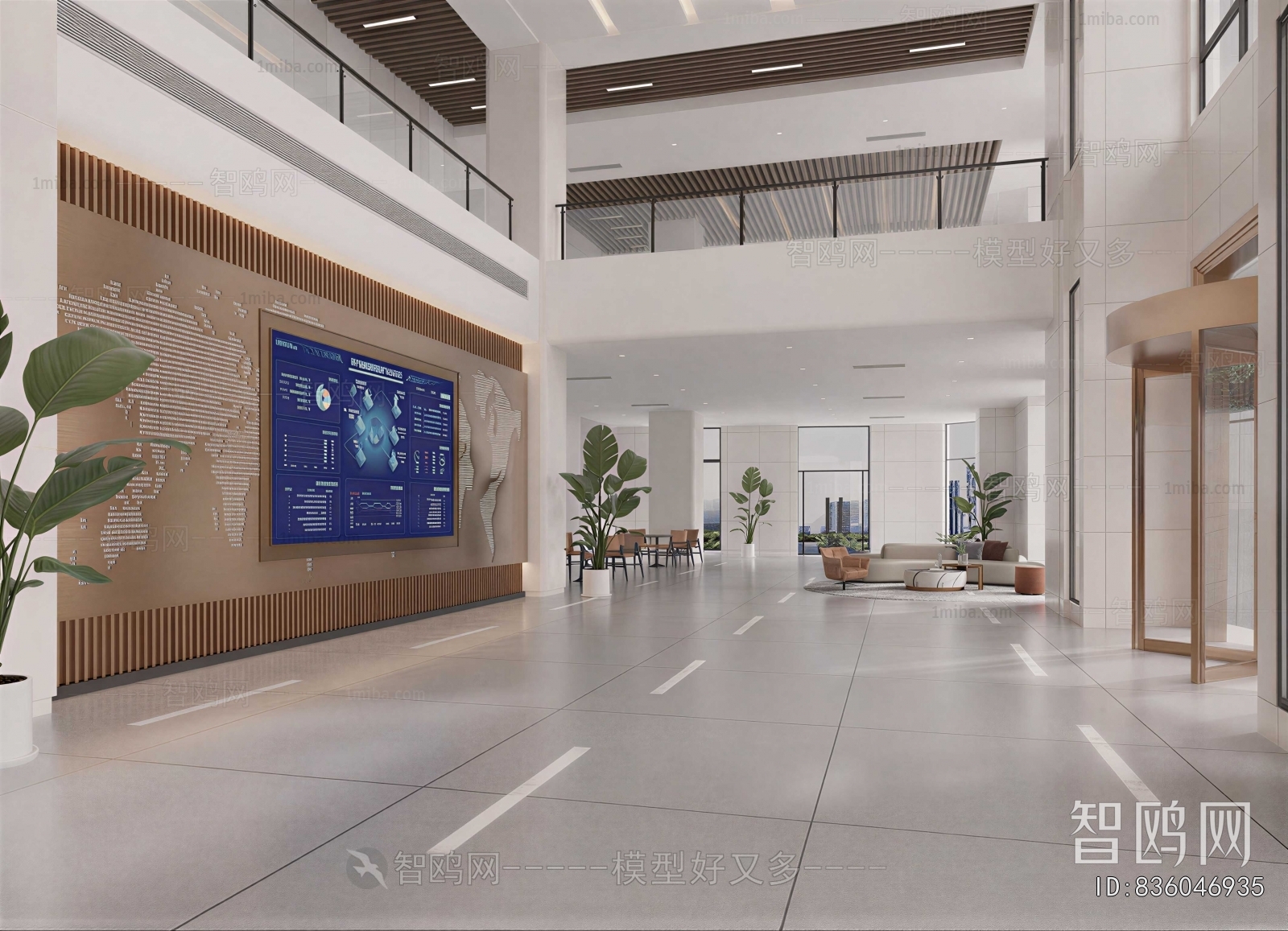 Modern Office Reception Desk