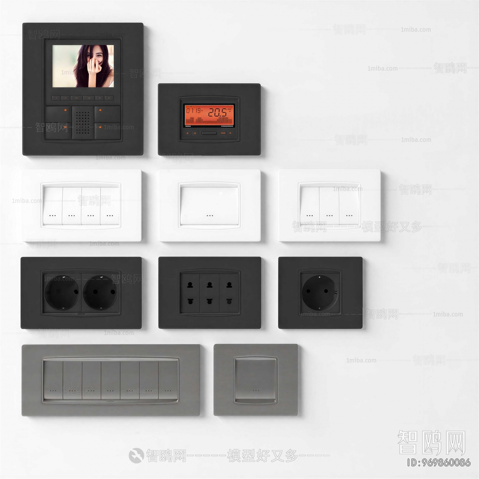 Modern Switch Socket Panel