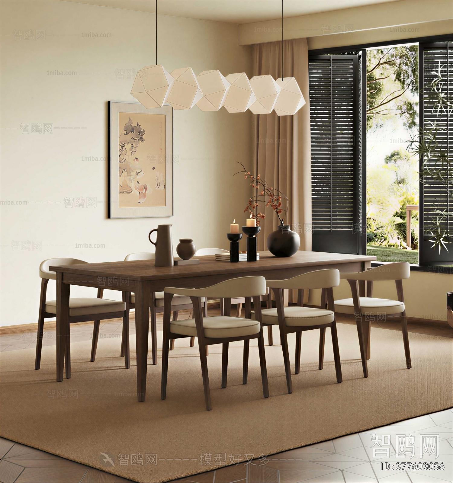 New Chinese Style Dining Table And Chairs