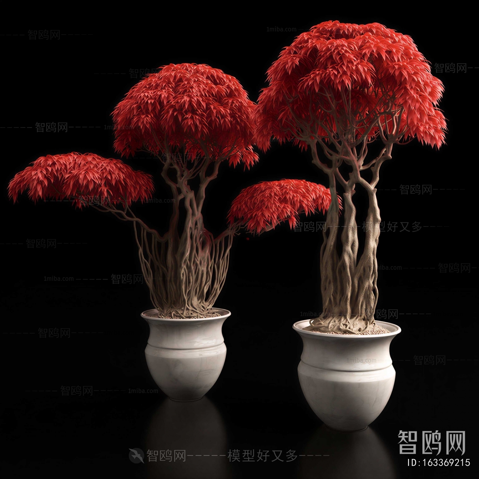 New Chinese Style Ground Green Plant Potted Plants