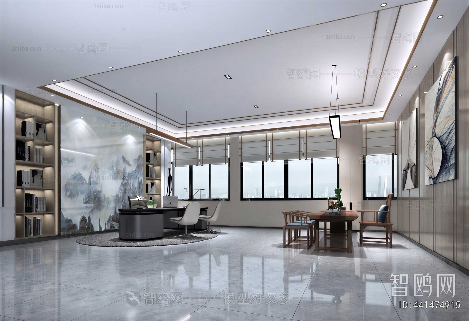 New Chinese Style Manager's Office