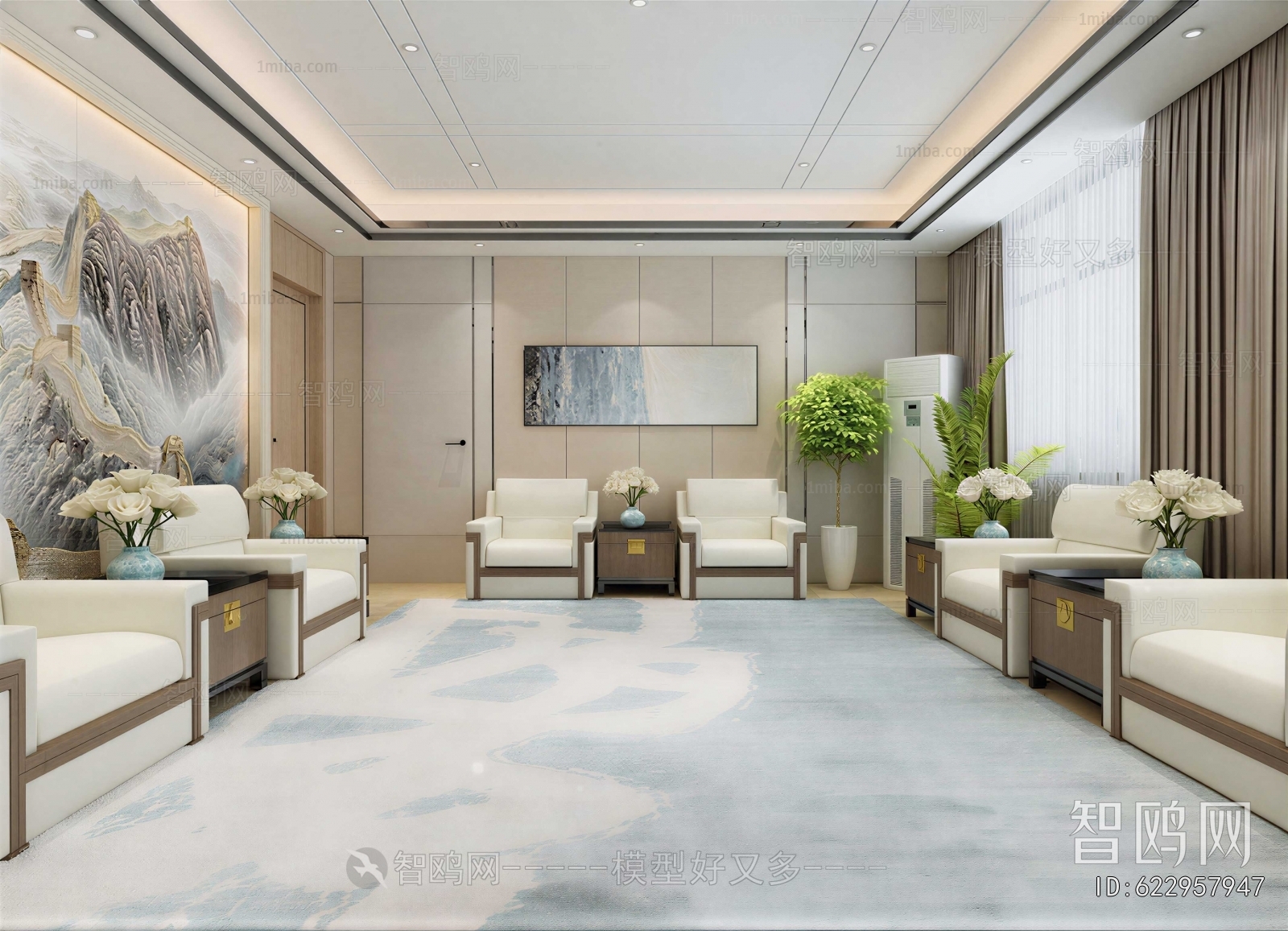 New Chinese Style Reception Room