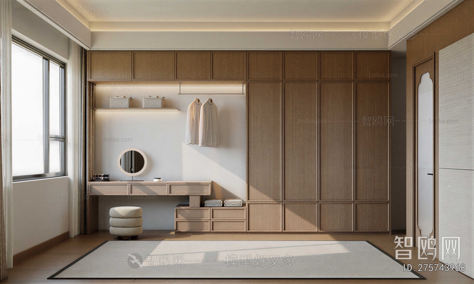Modern Clothes Storage Area
