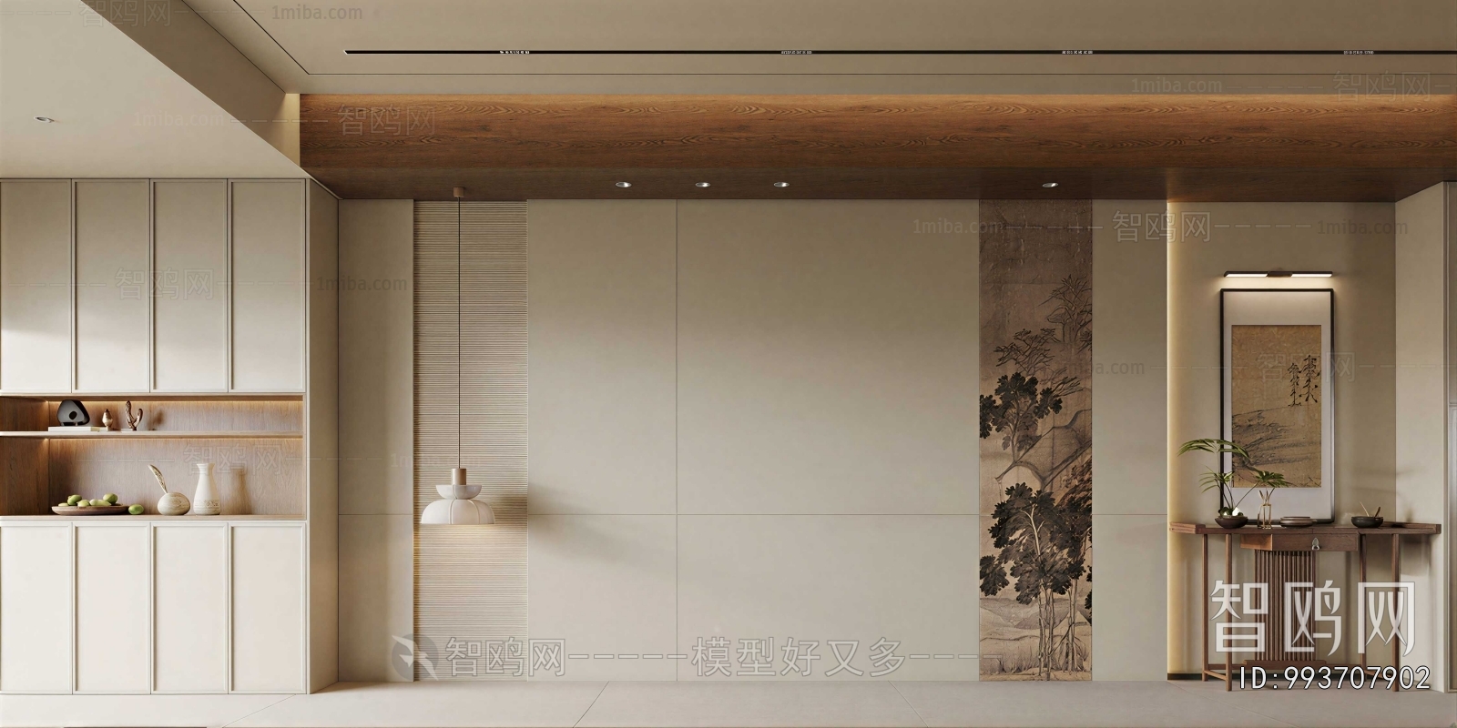 New Chinese Style TV Wall