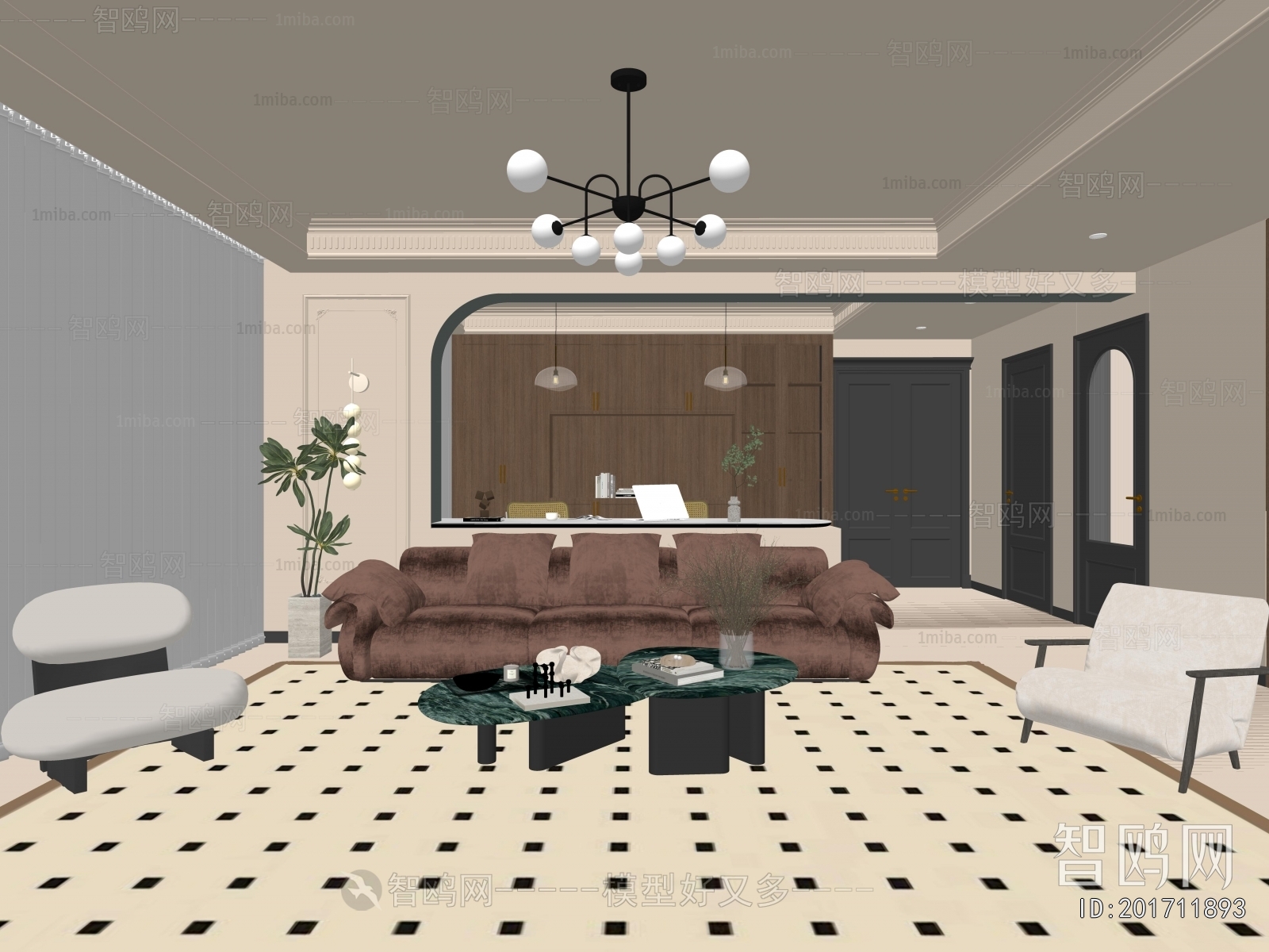Wabi-sabi Style A Living Room