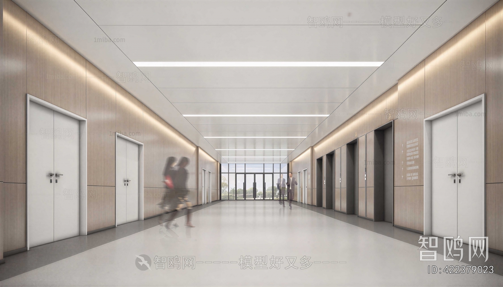 Modern Office Elevator Hall