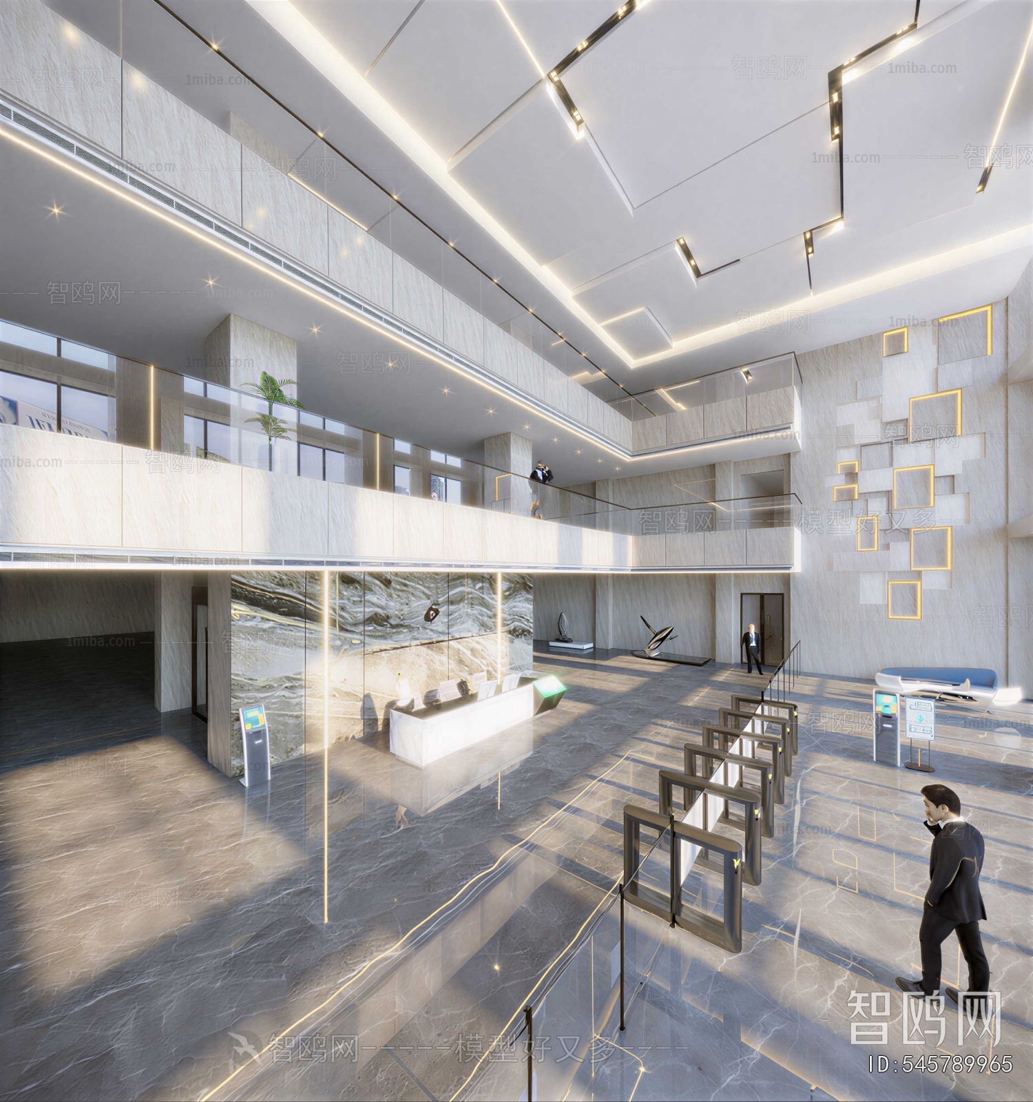 Modern Office Reception Desk