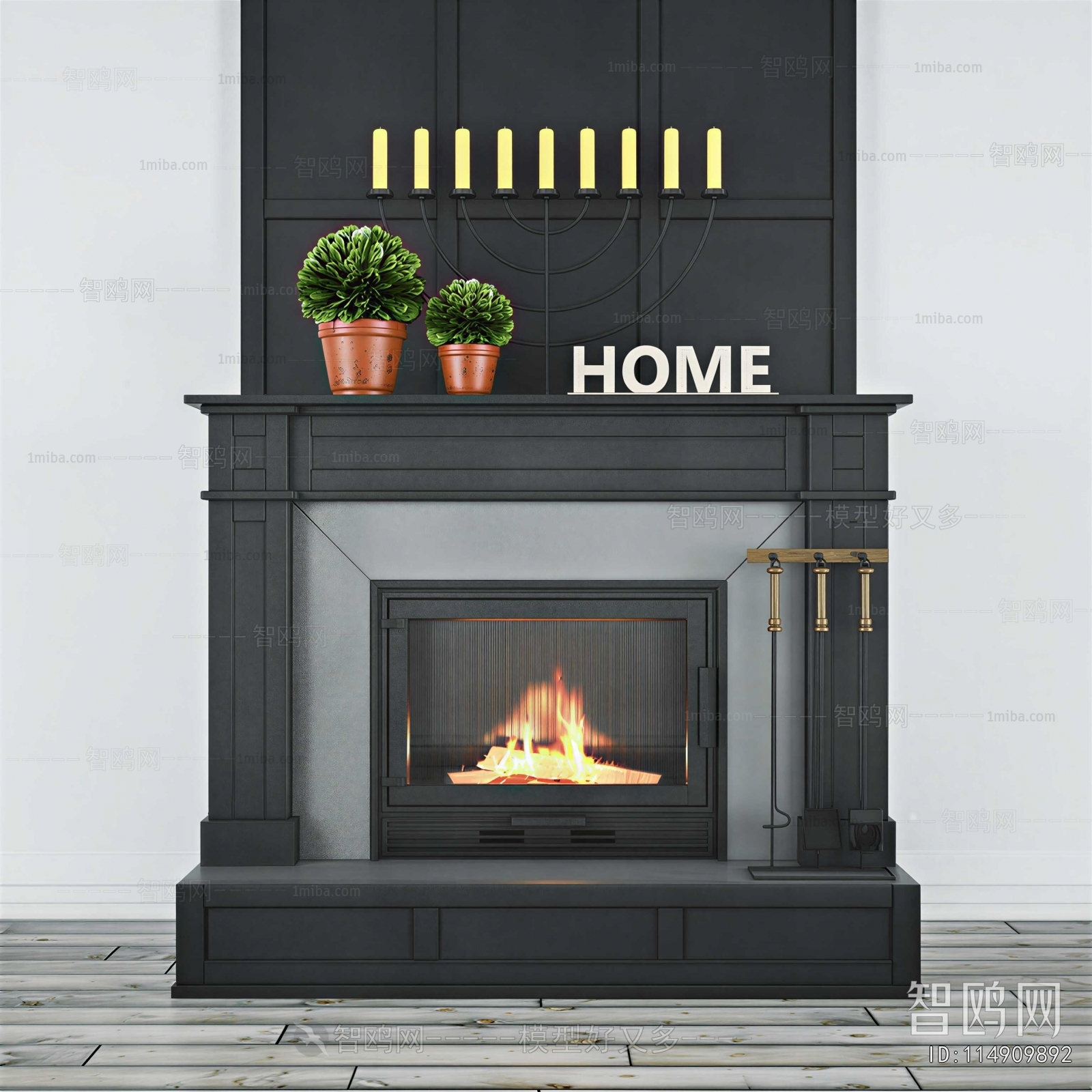 European Style Fireplace