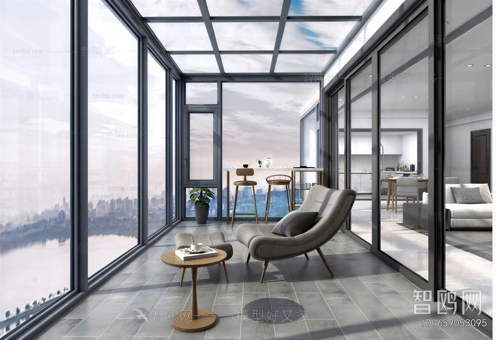 Modern Glass Sun Room