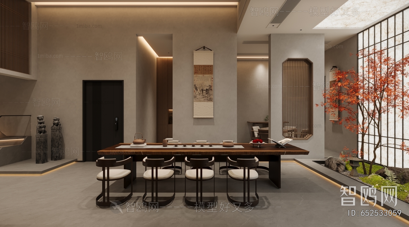 New Chinese Style A Living Room