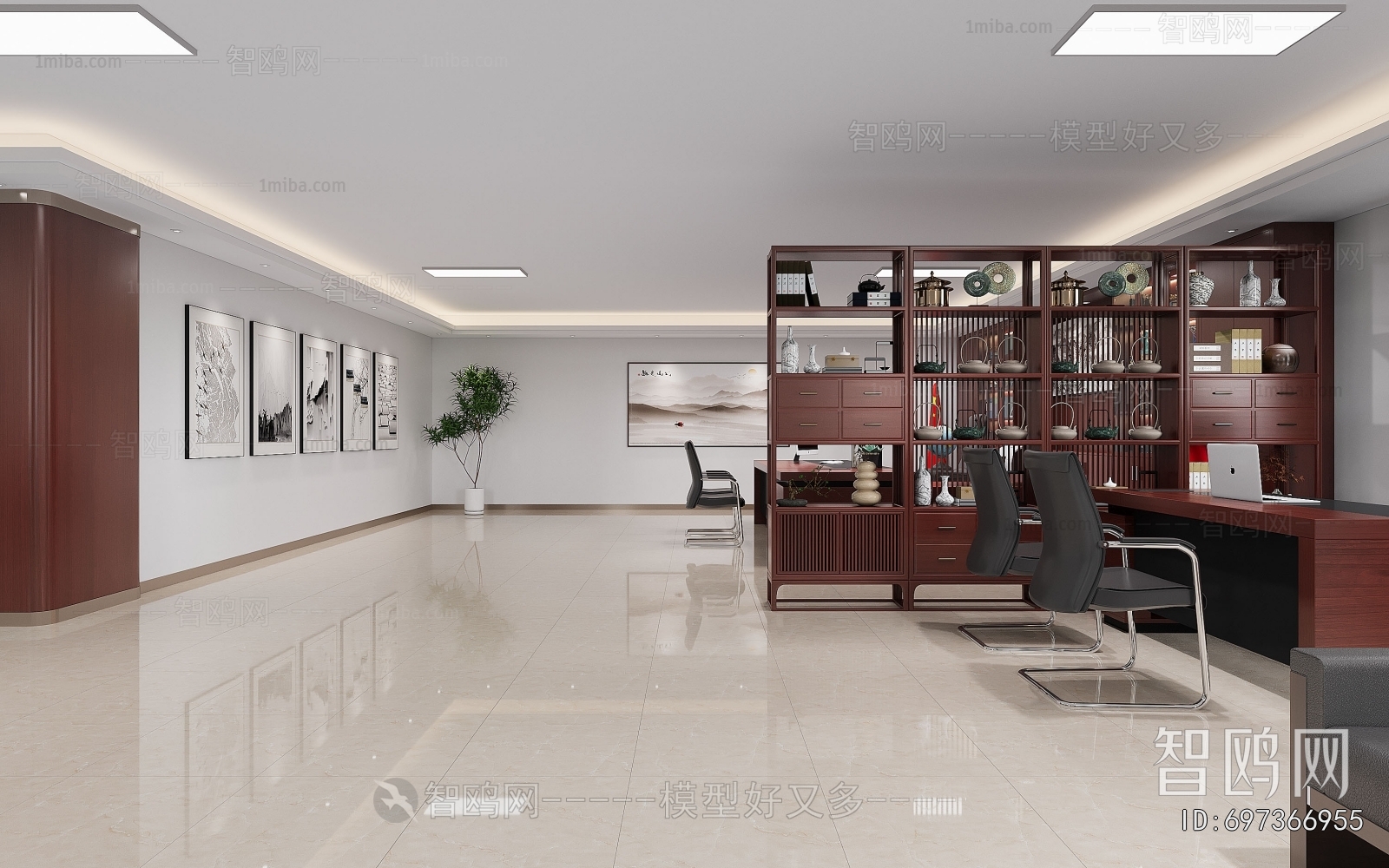 New Chinese Style Manager's Office