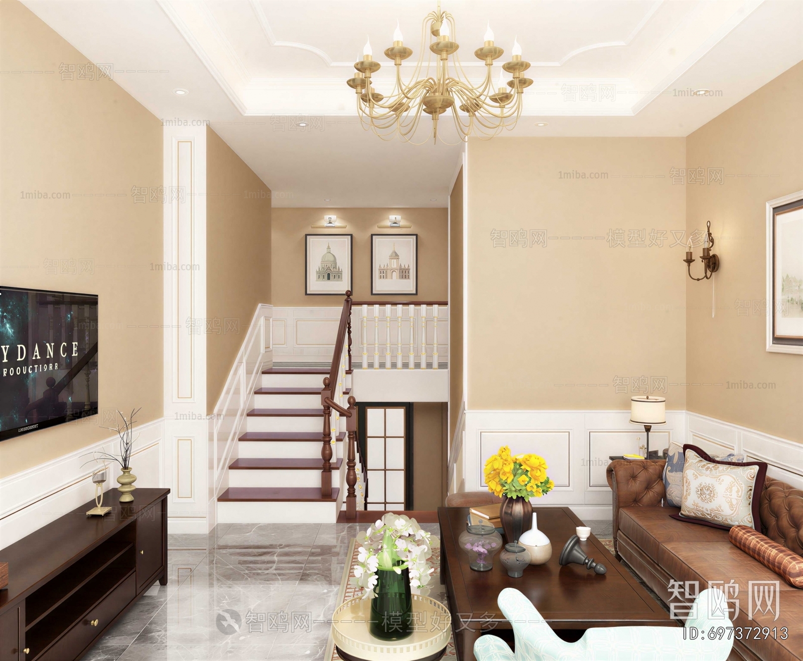 American Style A Living Room