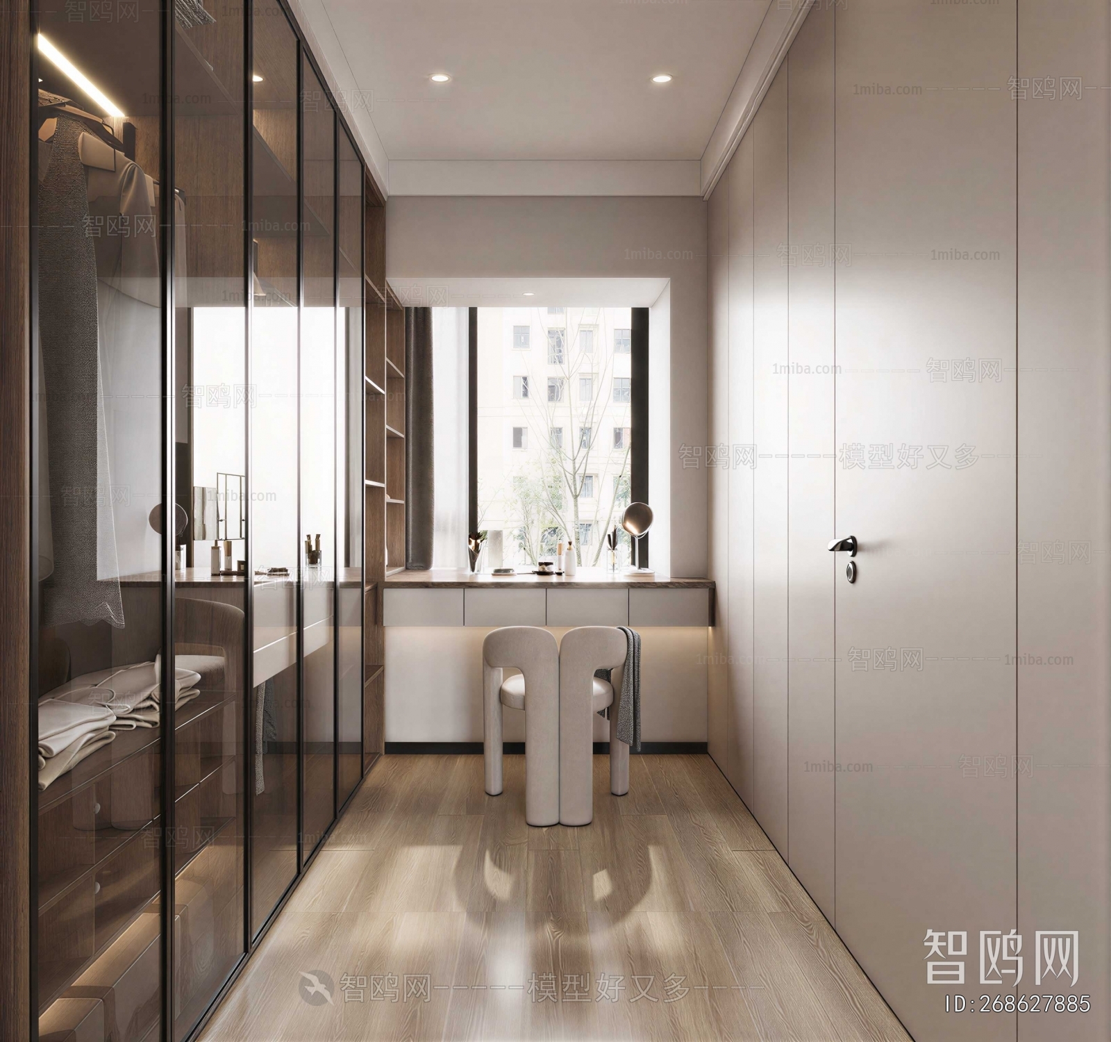 Modern Clothes Storage Area