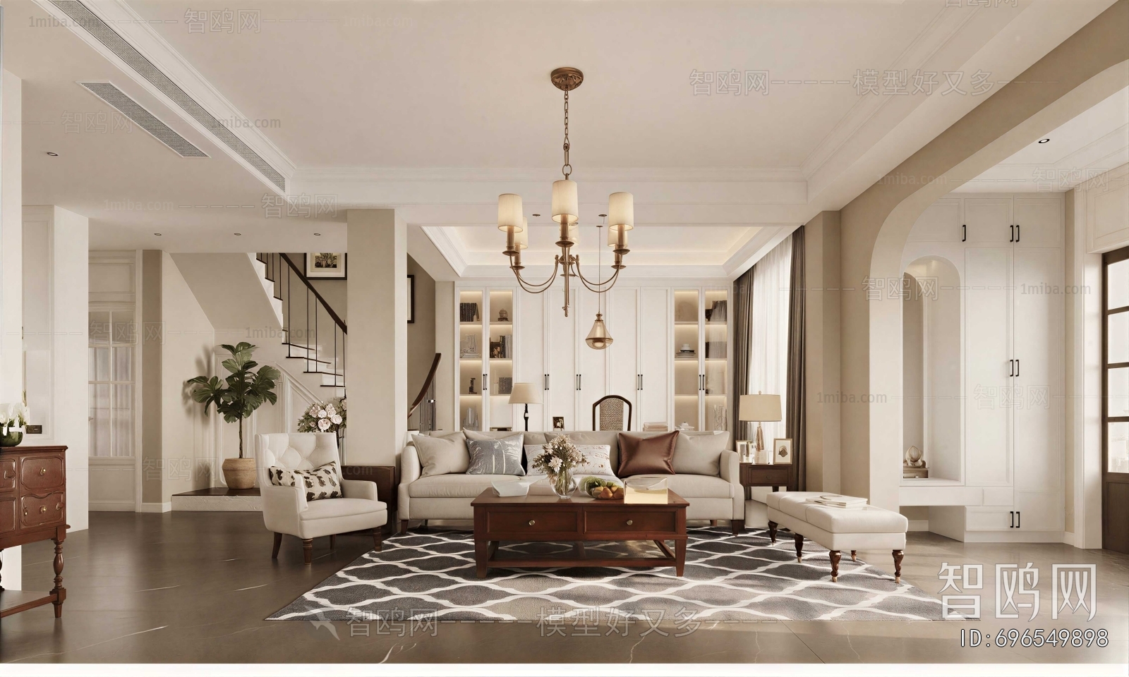 American Style A Living Room