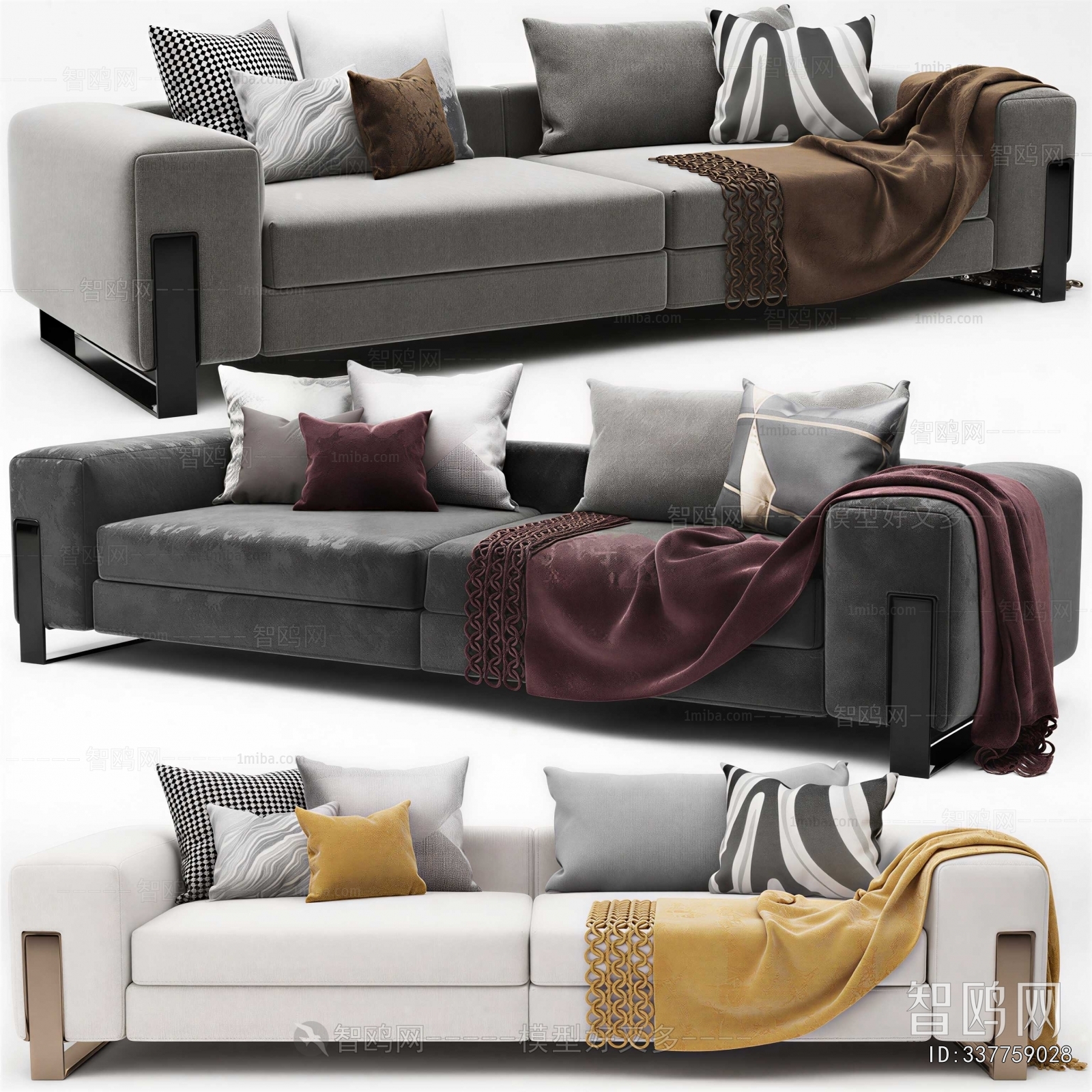 Modern Multi Person Sofa