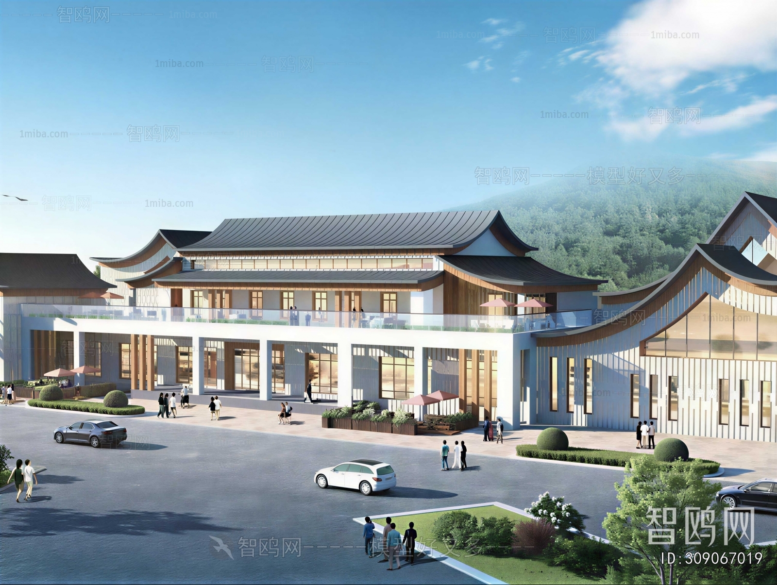 New Chinese Style Public Building