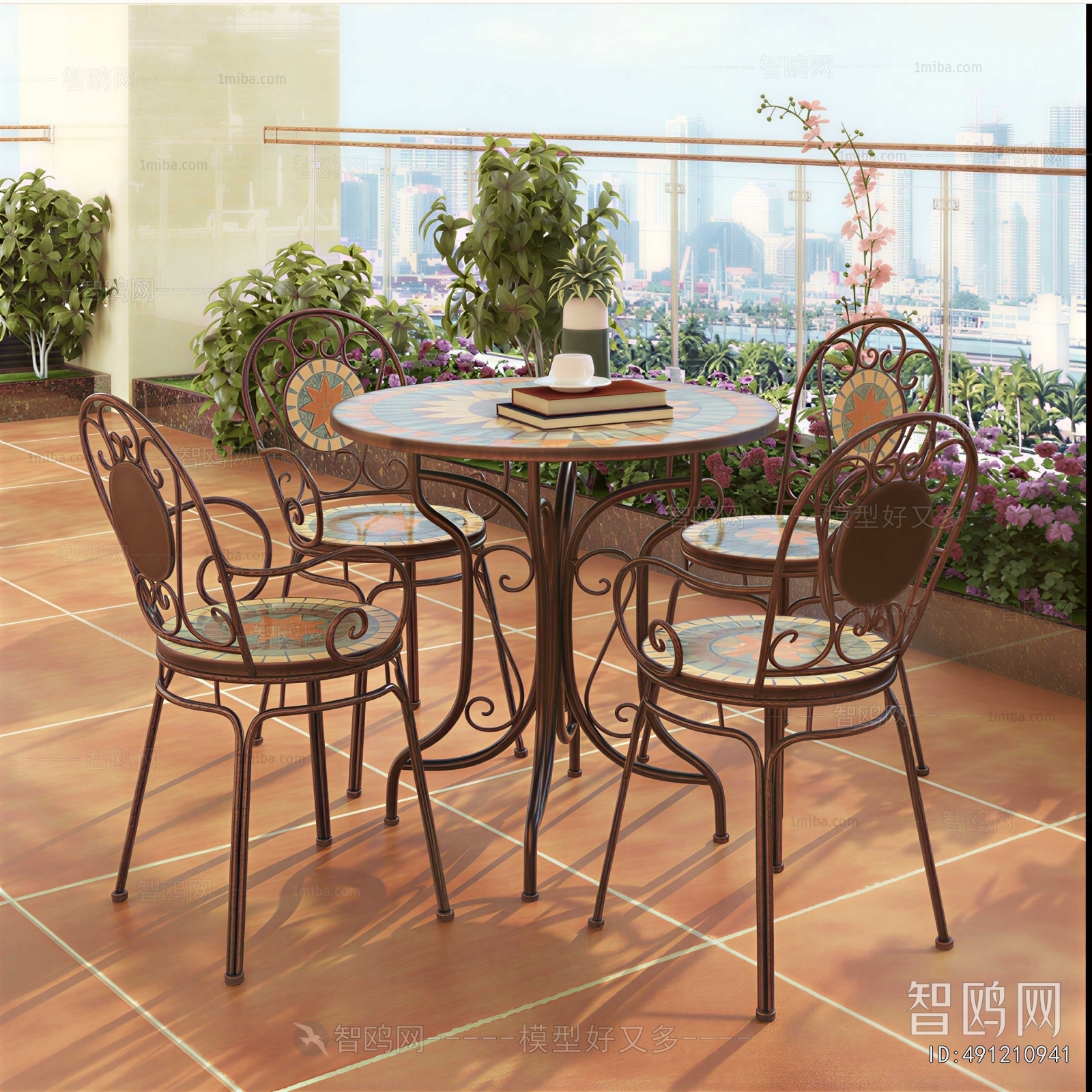 American Style Leisure Table And Chair