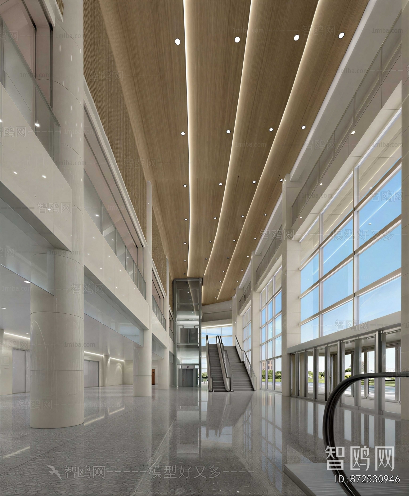 Modern Office Reception Desk