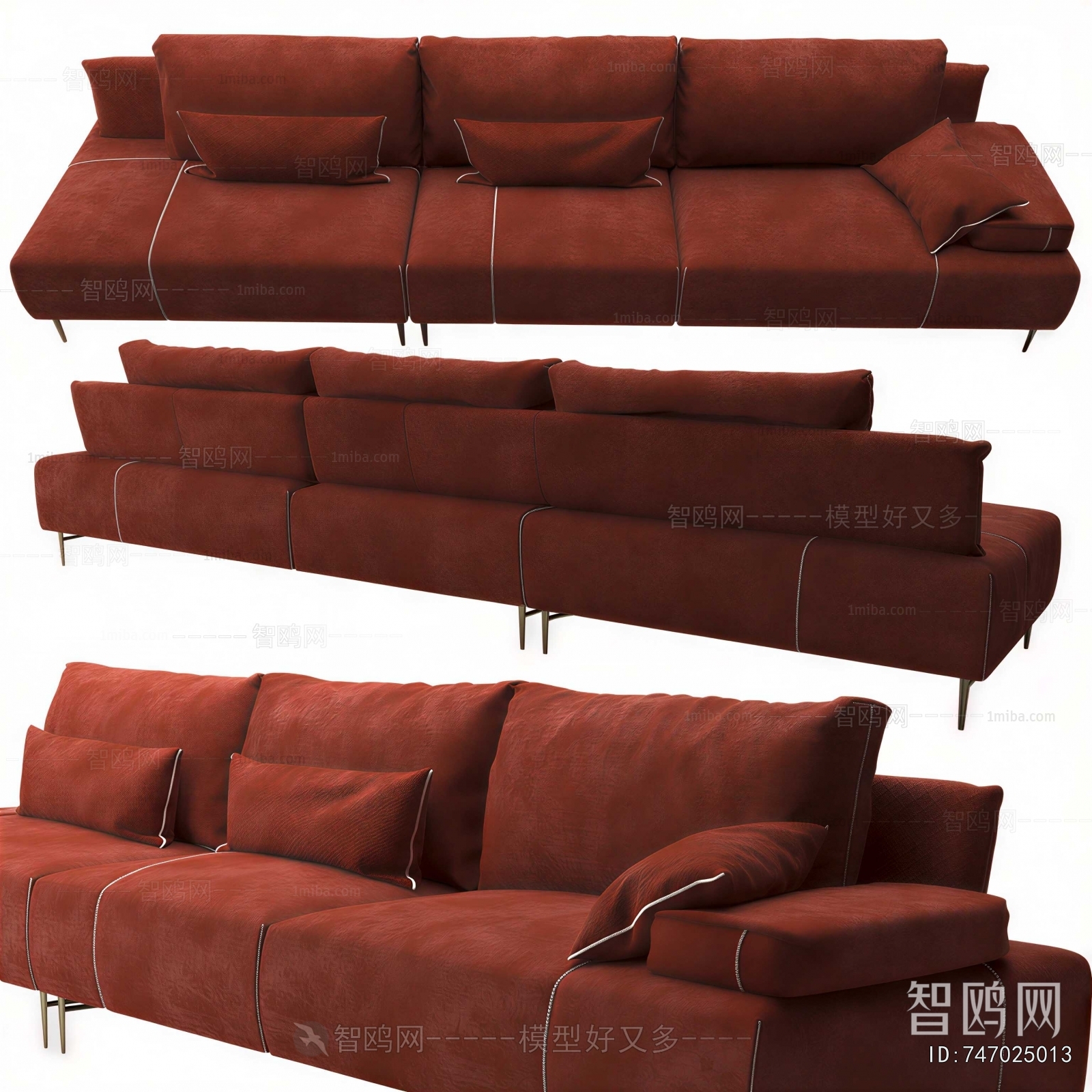 Modern Three-seat Sofa