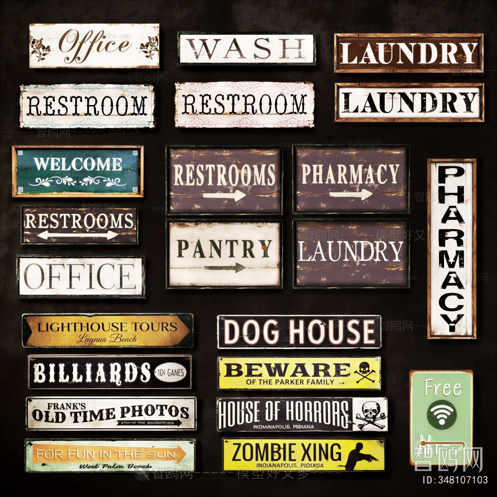 Retro Style LOGO Sign