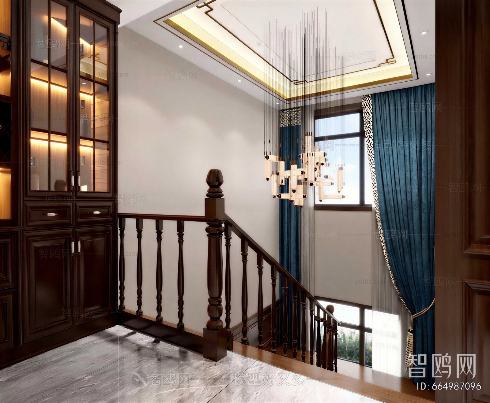 New Chinese Style Stairwell