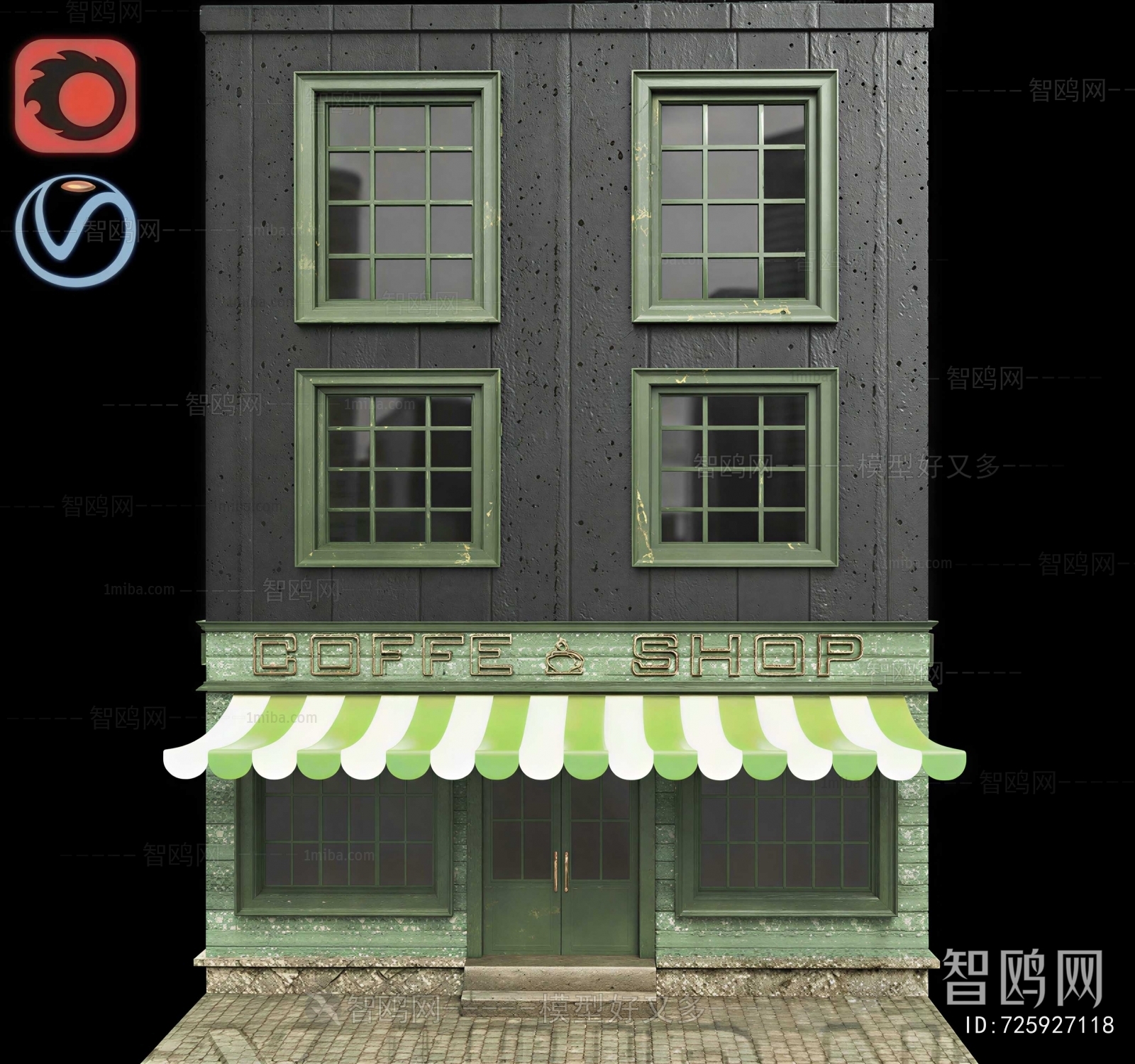 Retro Style Facade Element