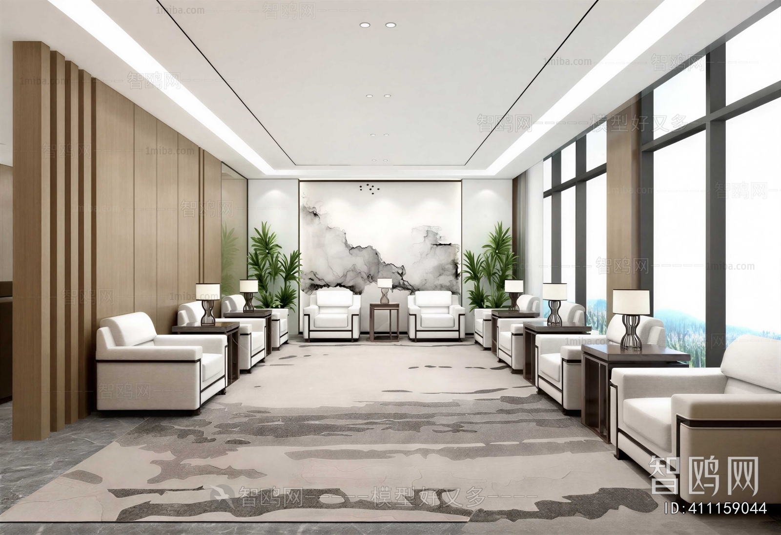 New Chinese Style Reception Room