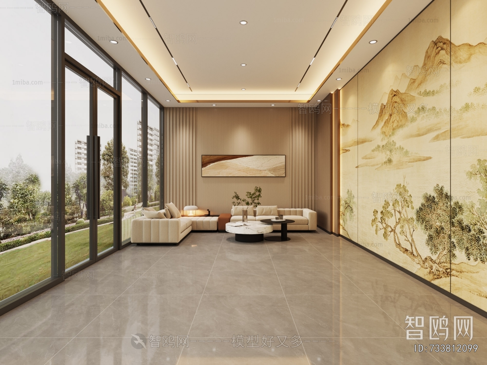 New Chinese Style Reception Room