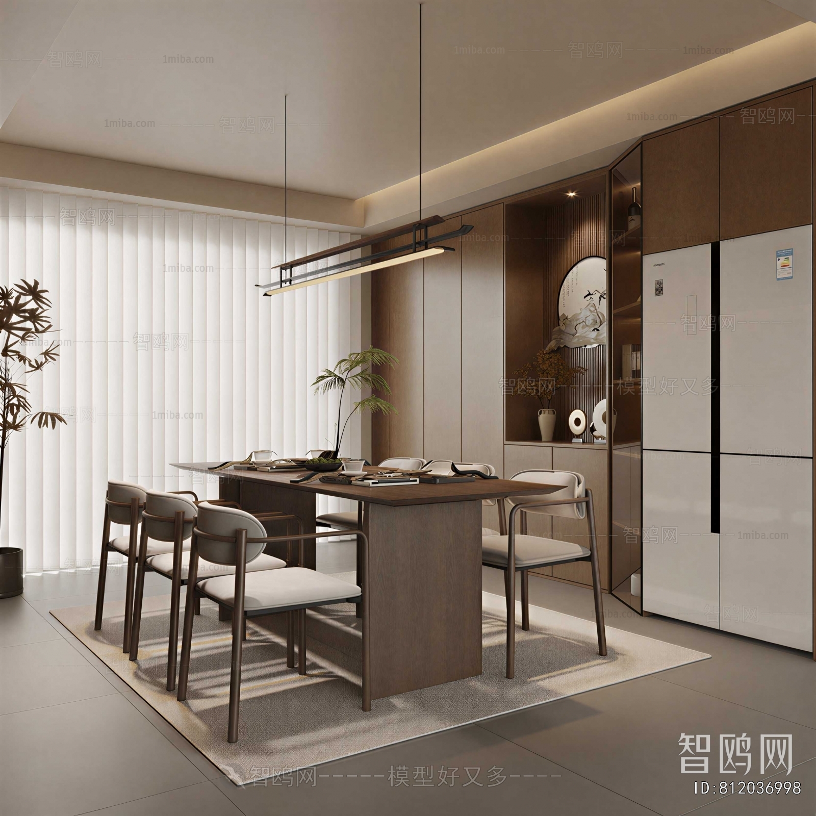 New Chinese Style Dining Room