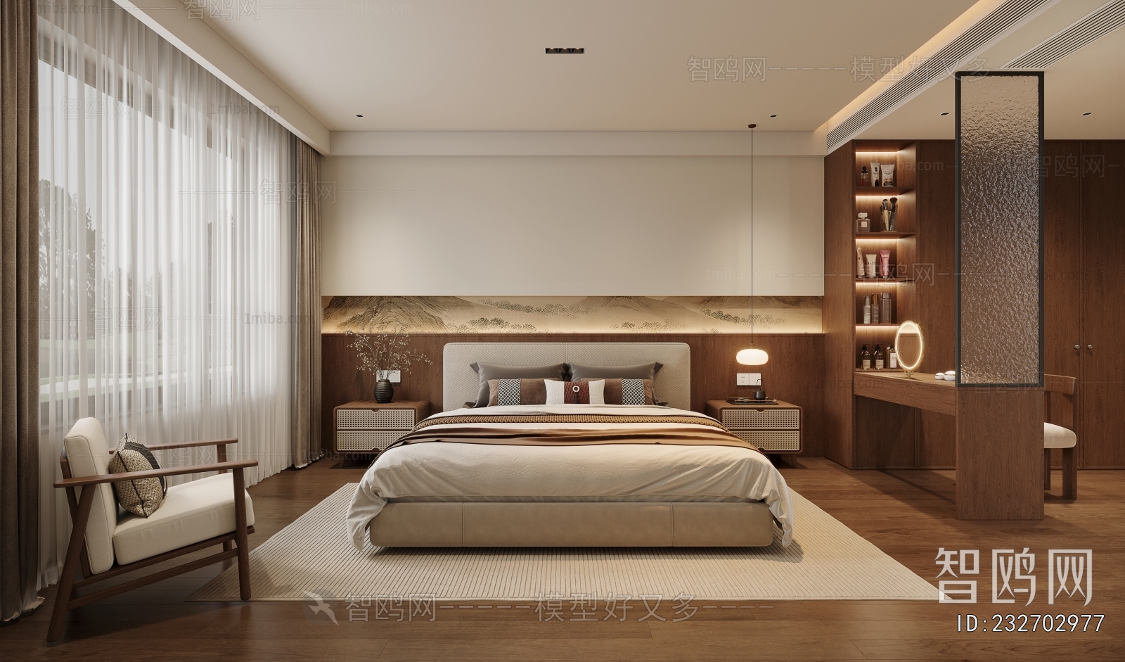 New Chinese Style Bedroom