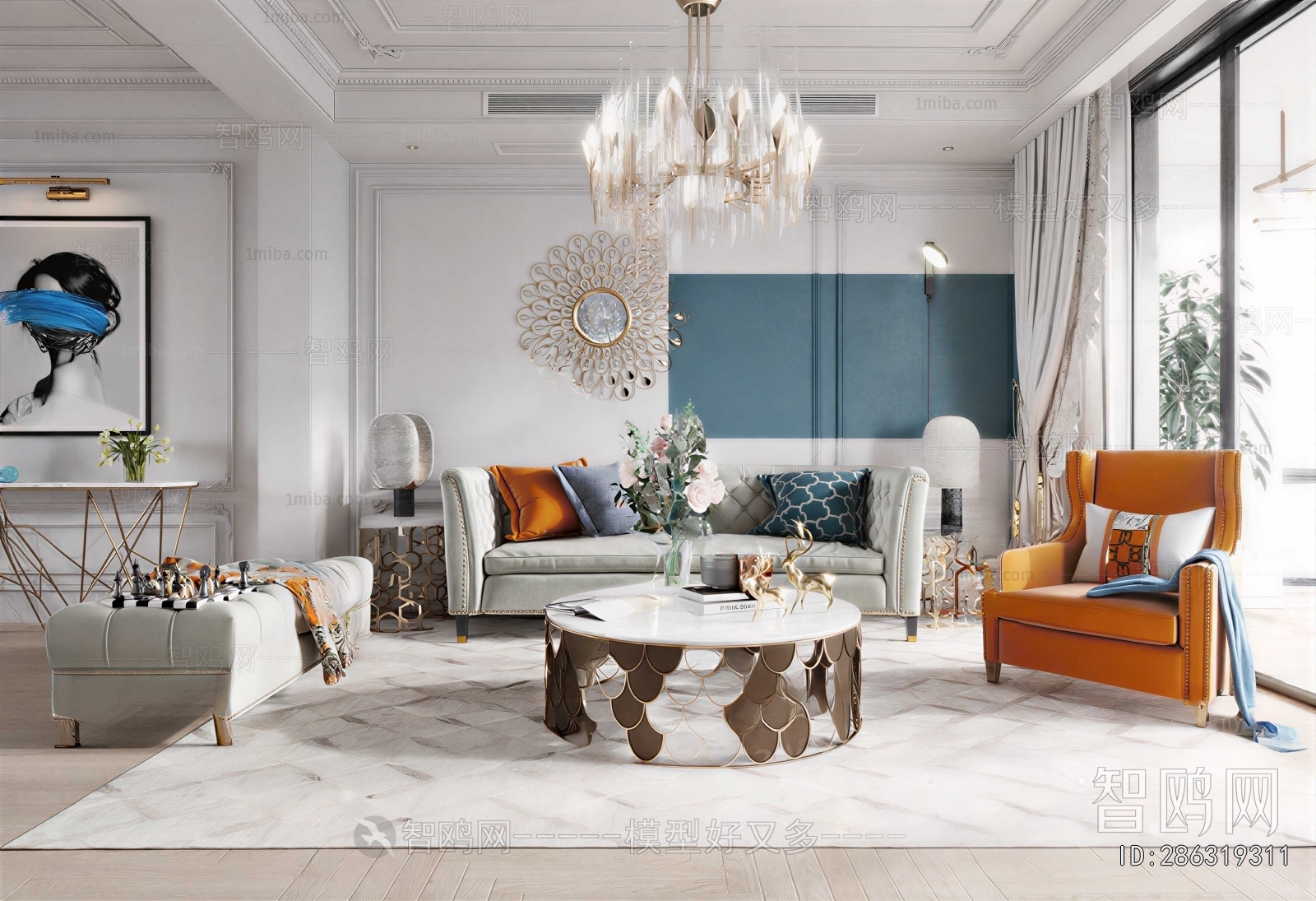 American Style A Living Room