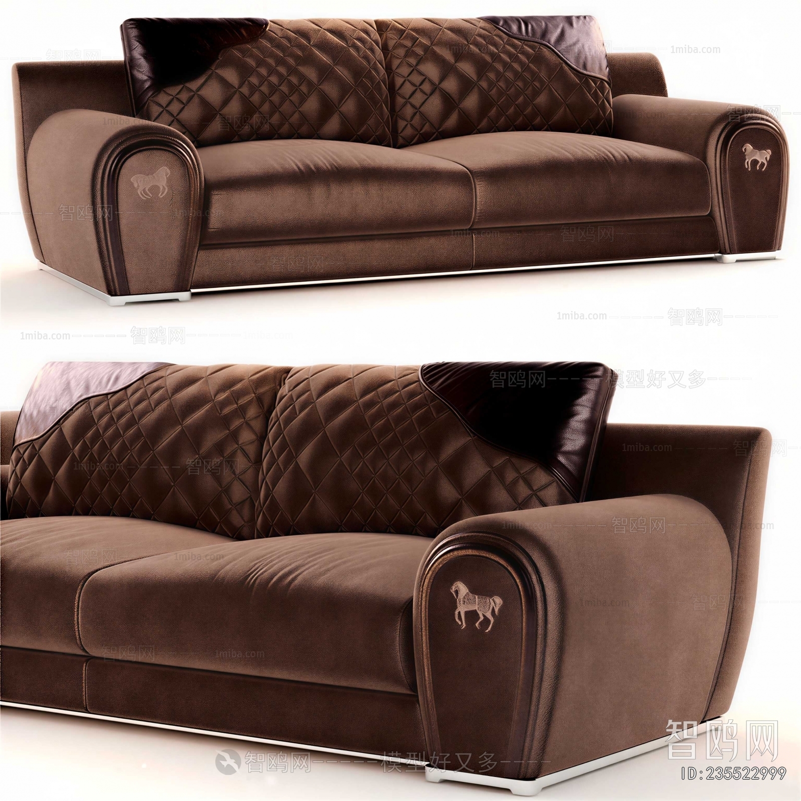 Simple European Style A Sofa For Two