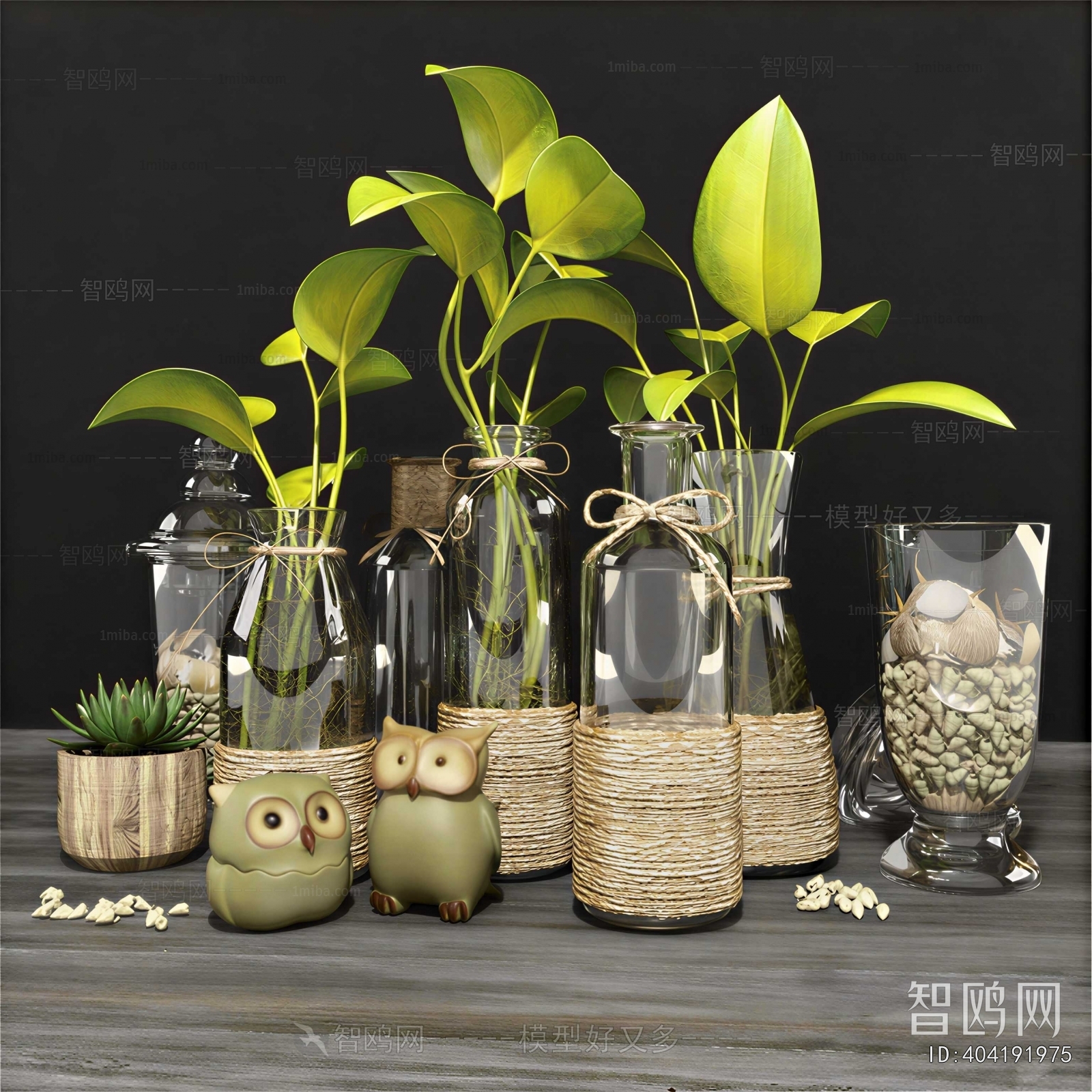 Modern Aquatic Green Plant