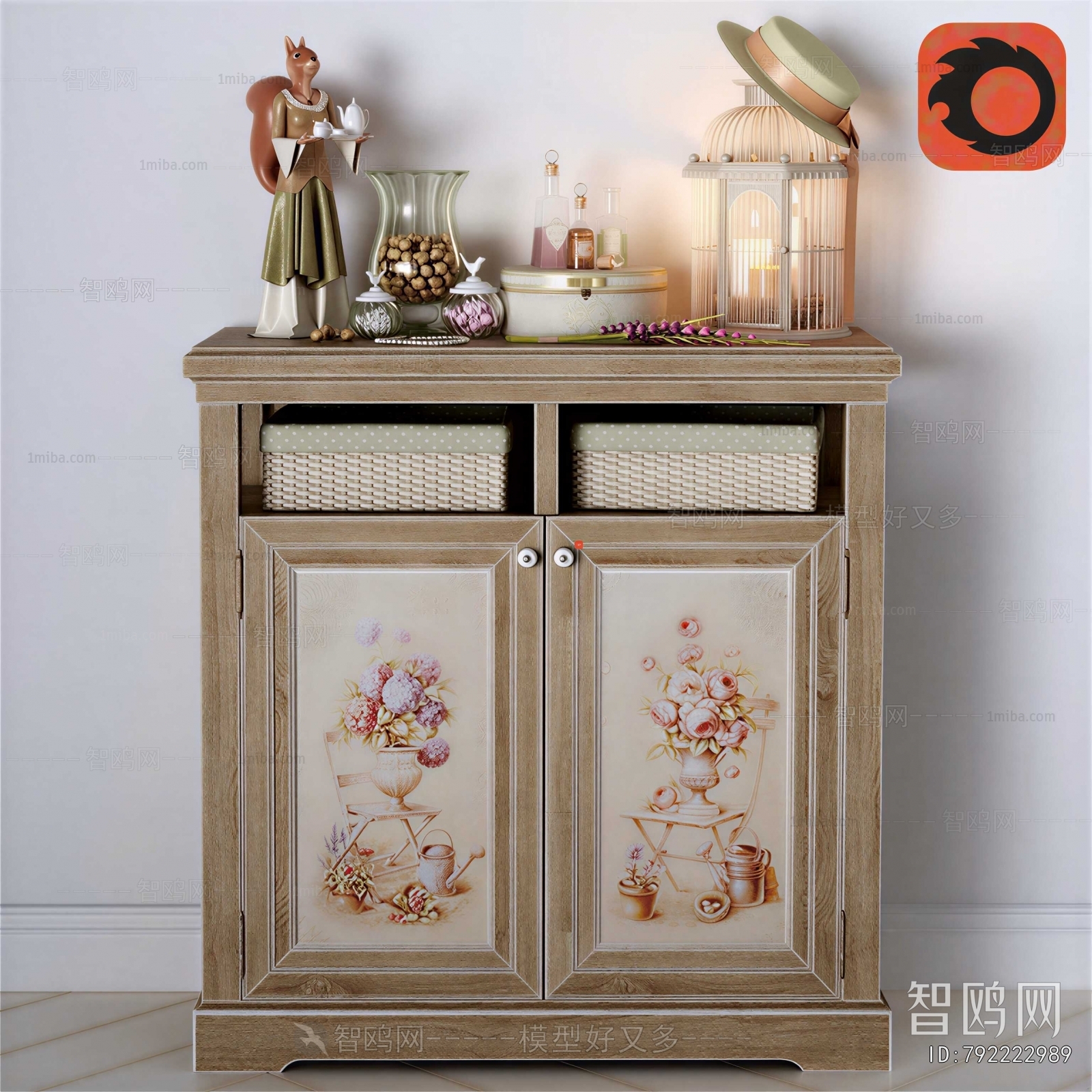 New Chinese Style Side Cabinet