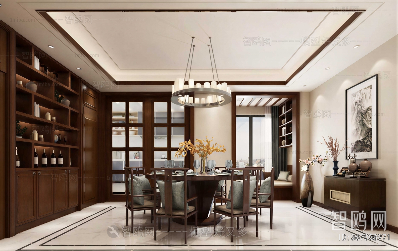 New Chinese Style Dining Room