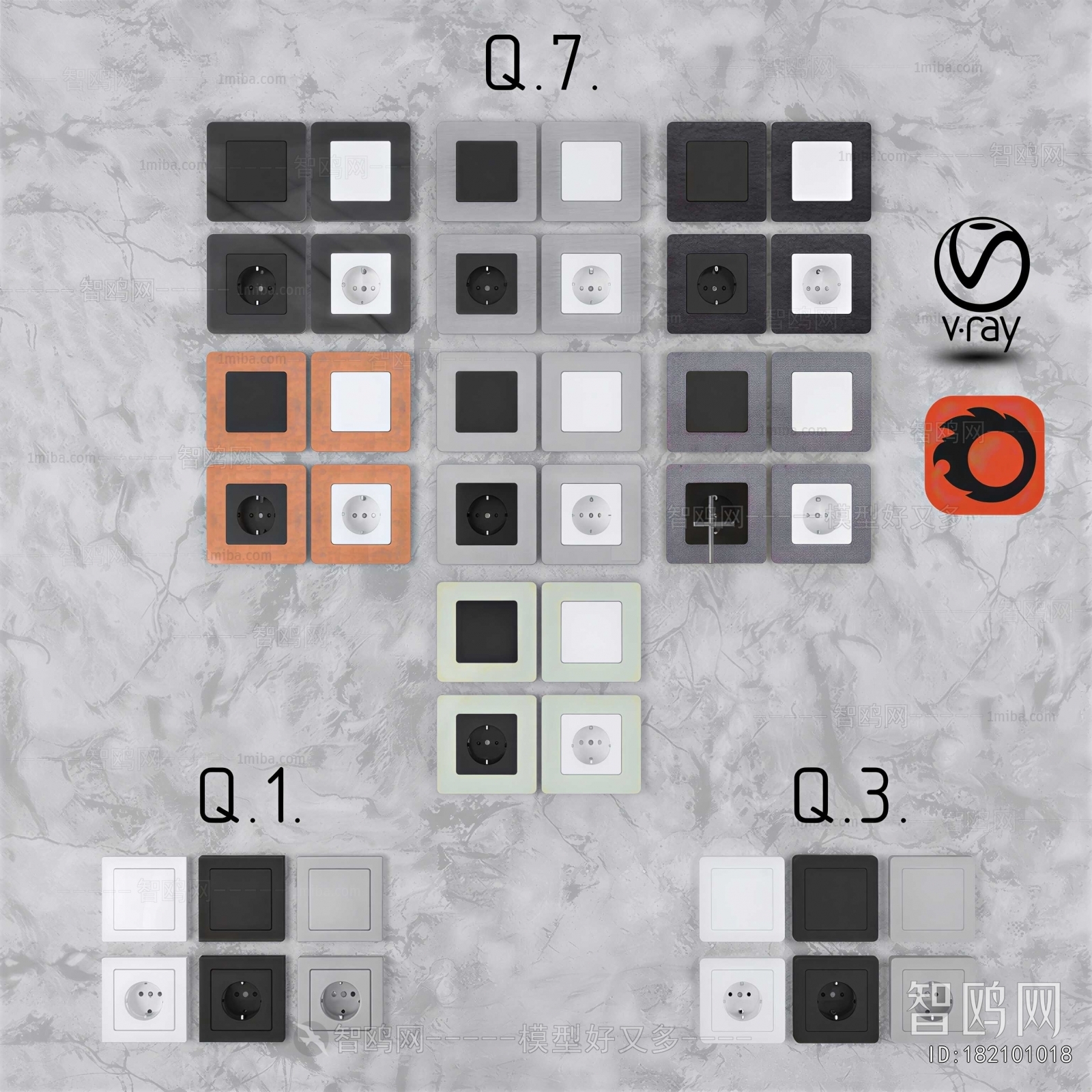 Modern Switch Socket Panel