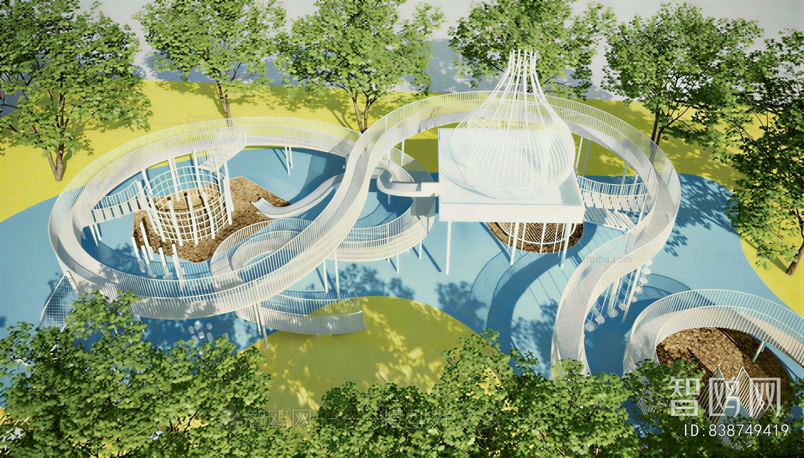 Modern Park Landscape