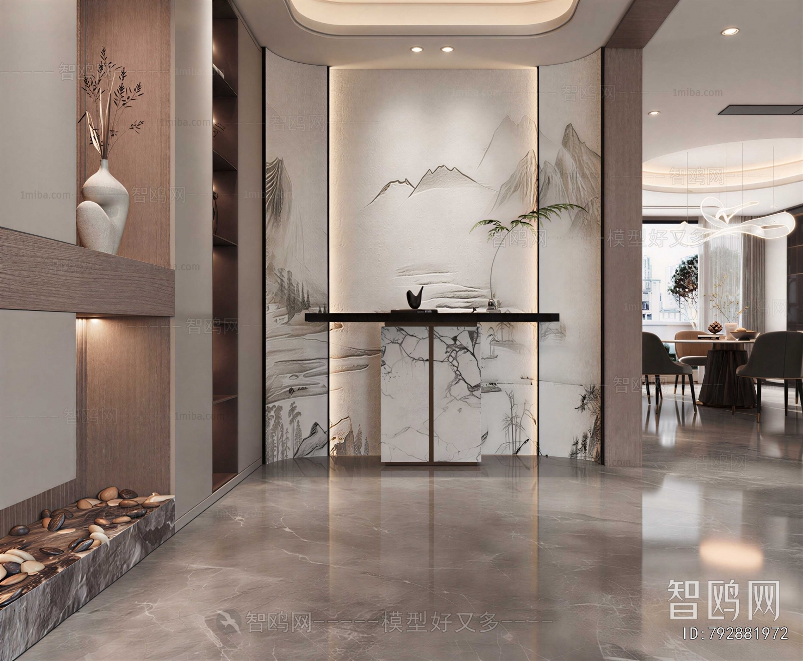 New Chinese Style Hallway