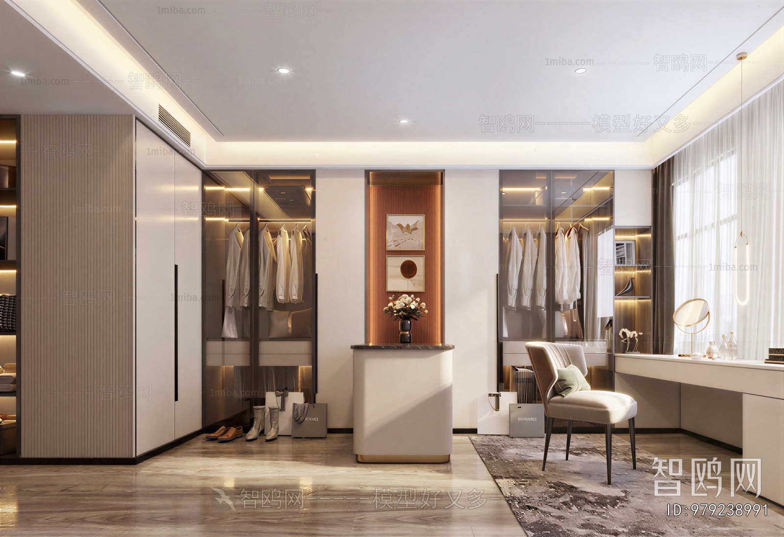 Modern Clothes Storage Area