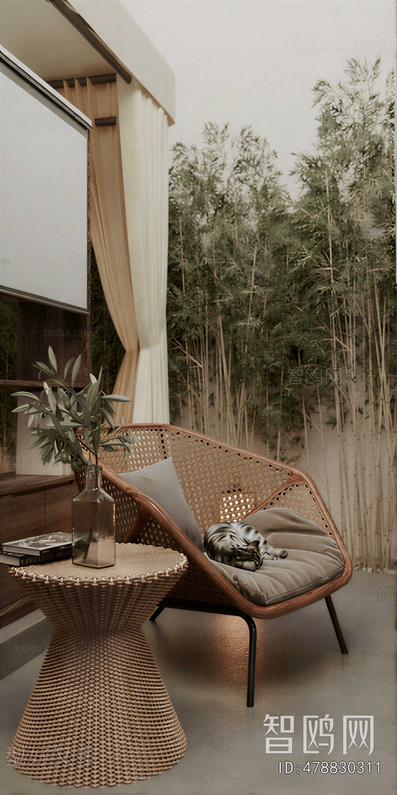 Wabi-sabi Style Courtyard/landscape