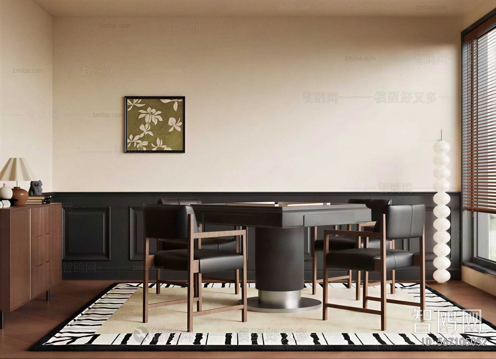 French Style Chess And Card Room