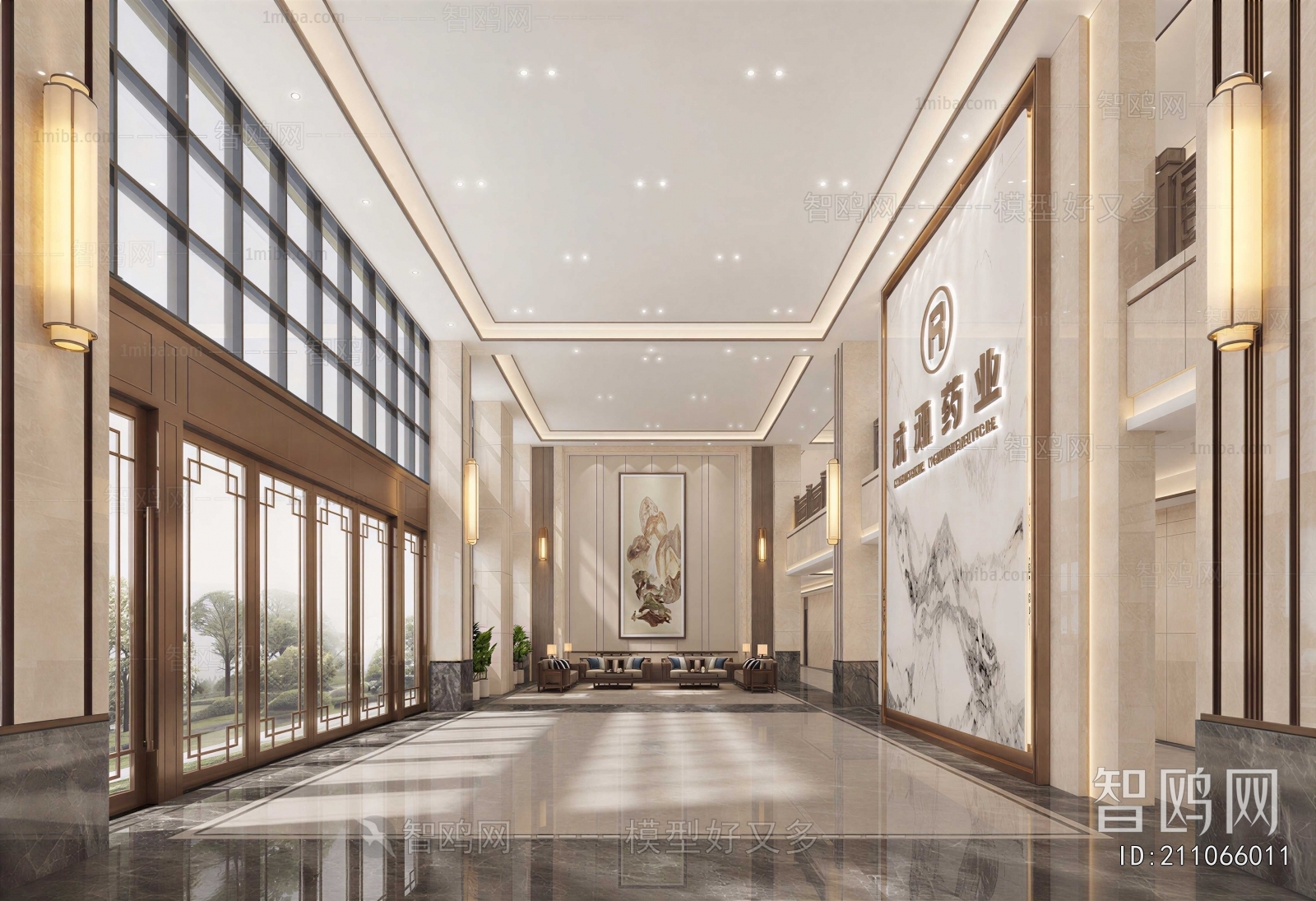 New Chinese Style Office Reception Desk