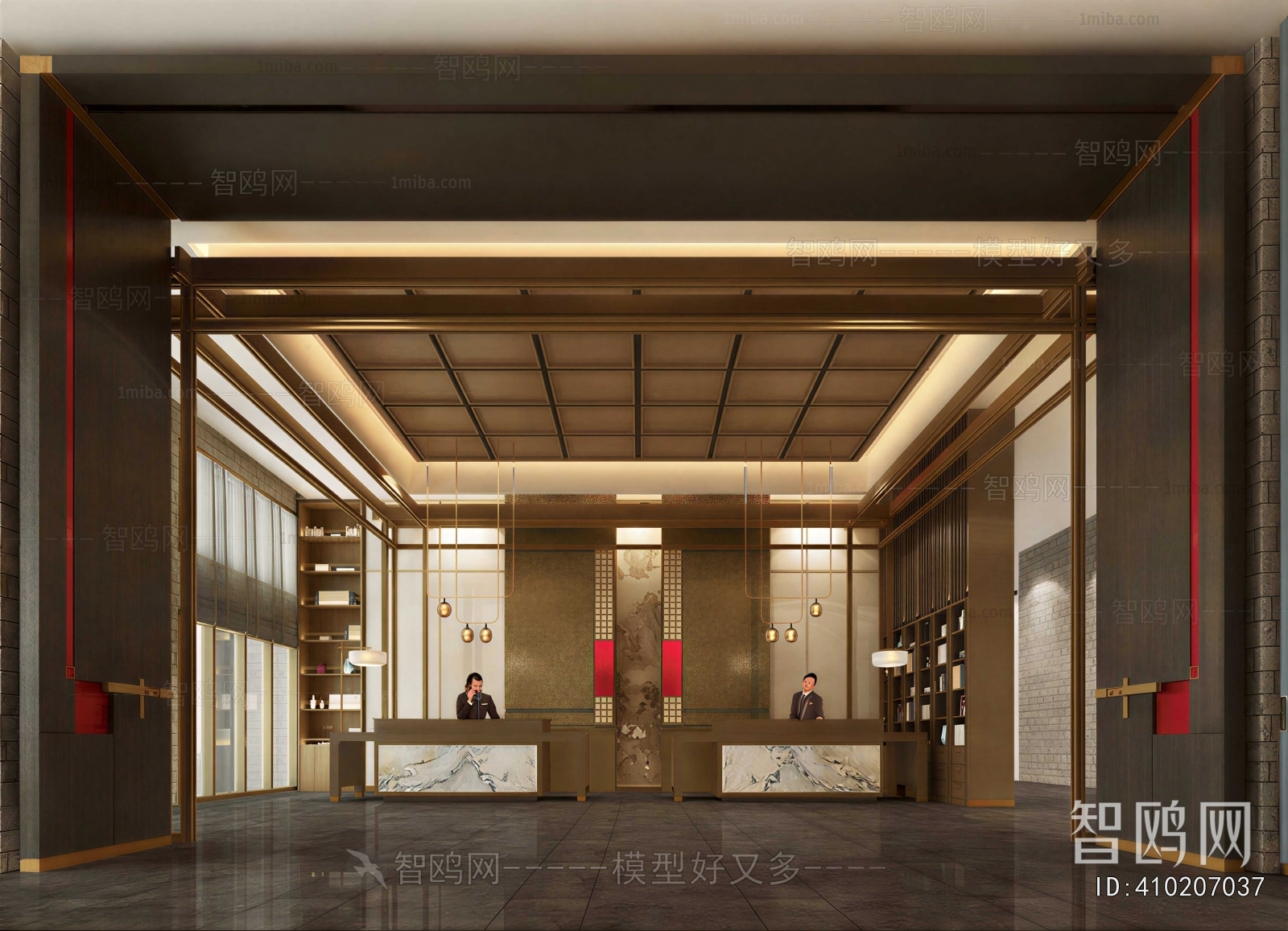 New Chinese Style Lobby Hall