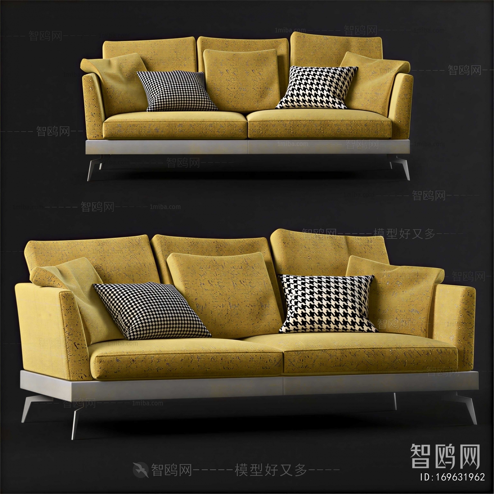 Modern Three-seat Sofa